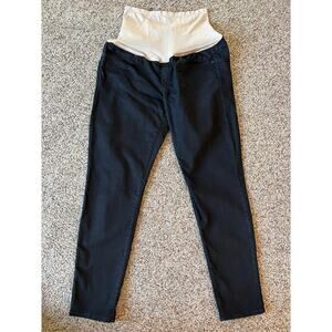 Maternity Jeans, Black, Size 8, Full Panel, Skinny